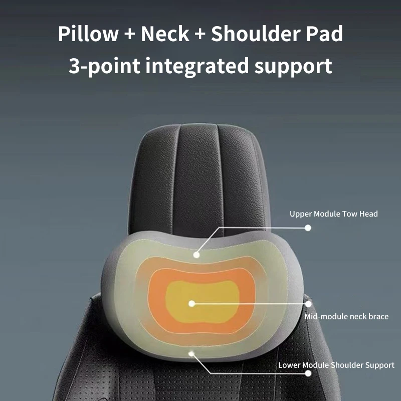 Car Lumbar Support Pillow Headrest Neck Pillow Massage For Chery Fulwin QQ Tiggo 3 5 2 7 T11 A1 A3 A5 Amulet M11 Eastar Elara IQ