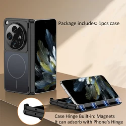 Dual Screen Magnetic Hinge Protection Case with Edge Guard - OnePlus Open (Black)