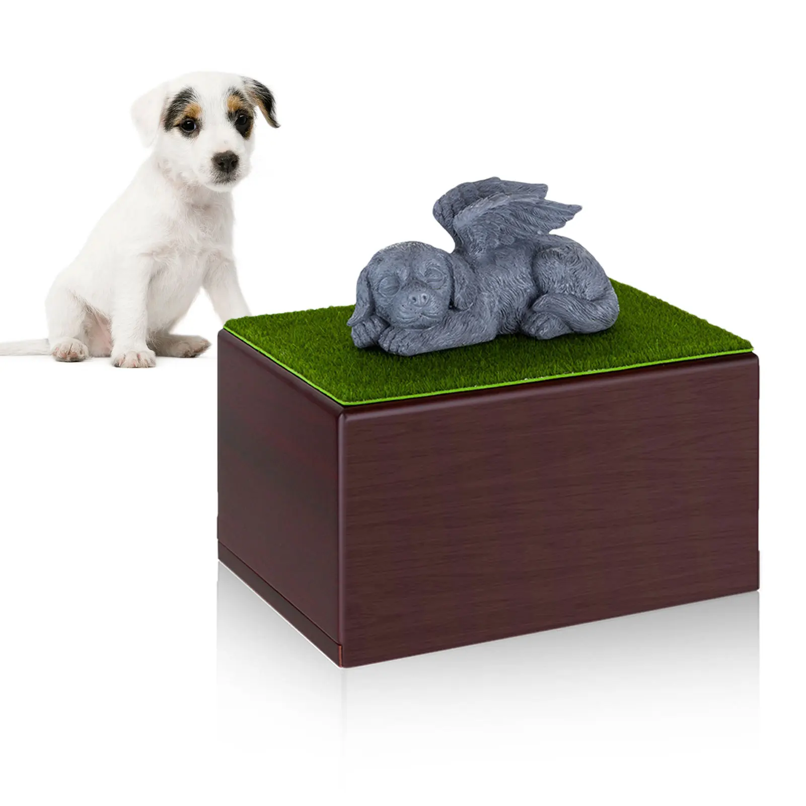 Dog Urns Wooden Cremation Box Small Pet Ashes Box Pet Memorial Urns