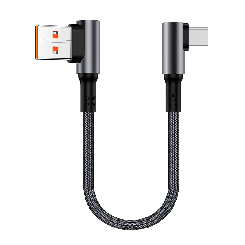 카플레이용 직각 USB C to USB C 데이터 케이블, 아이폰 17/17 Pro용 타입 C 90도 휴대용 고속 충전 케이블, 보조배터리