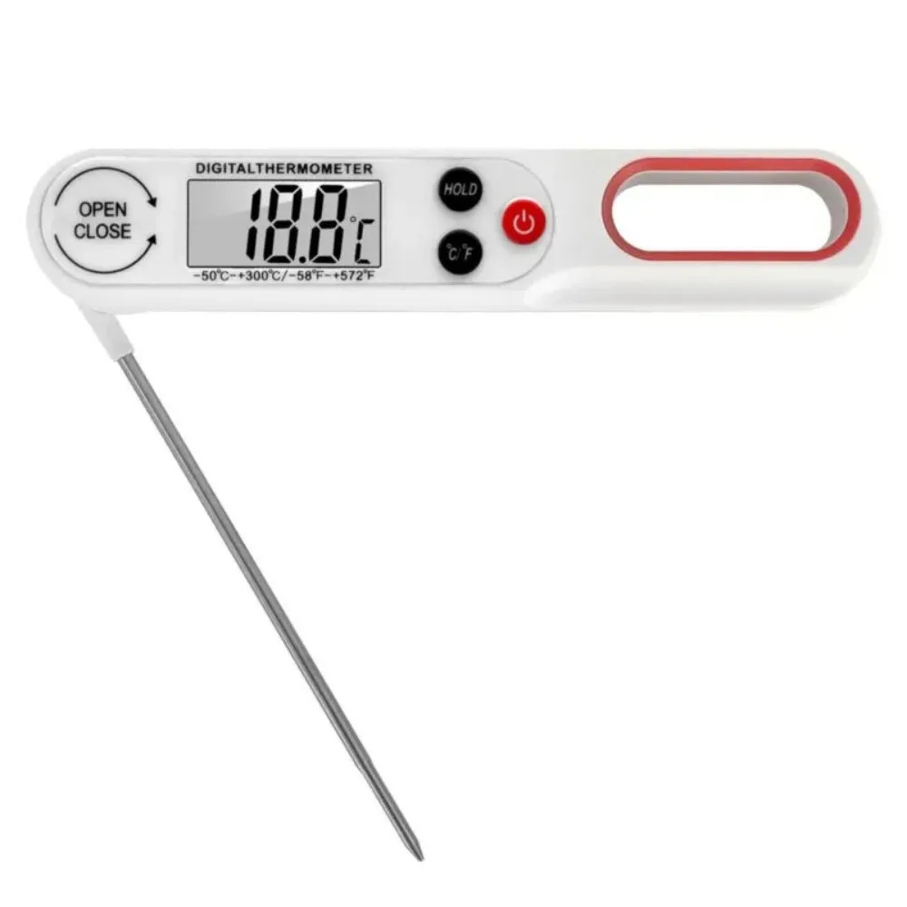 Instant Read Digital Meat Thermometer Waterproof High Precision Food Temperaure Sensor Switchable Units Probe Food Thermometer