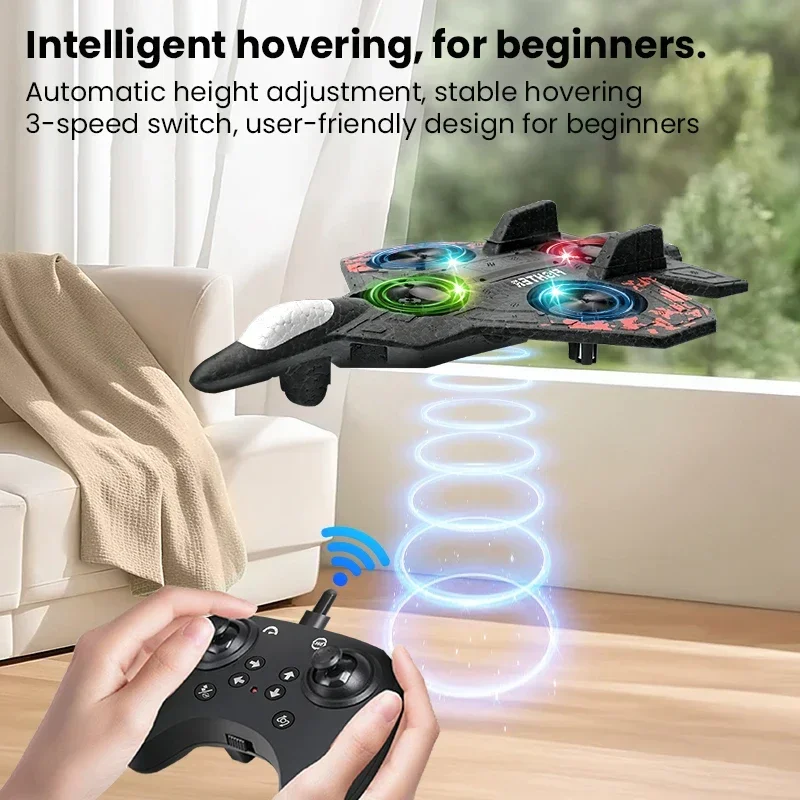 Avion RC Mousse 2.4GHz 6 Axes Gyro LED Vol Acrobatique
