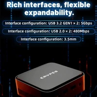 Mini PC ERVPES E1, AMD Ryzen 3 3250C, 8 Go DDR4, 256 Go SSD, Windows 11 Pro, Wifi double bande, BT5.2, ordinateur de bureau mini 6