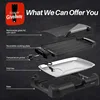 Smokeless Indoor Grill 1800-Watt Electric Griddle with Reversible 2 in 1 Grill and Griddle Plates Plate, Glass Lid. 4