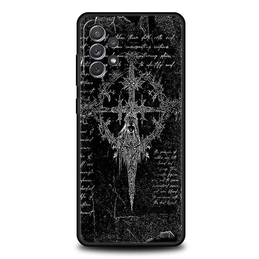 Cyber Sigil Cross Line Soft TPU Phone Case