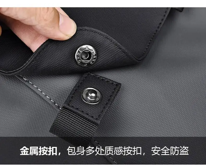 Große Kapazität Reise Laptop Tasche Arbeit Utility Tasche Trendy PU Leder Doppel Schulter Taschen Neueste herren Business Rucksack – Detail 24