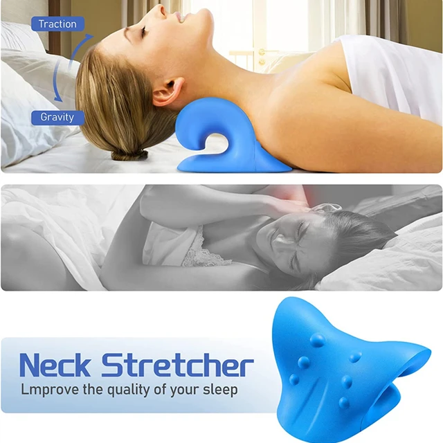 1pc Neck Pillow, Cervical Spine Alignment Chiropractic Pillow, Neck And  Shoulder Pain Relaxer, Neck Cloud Stretcher Massager For Tension Muscle  Relax