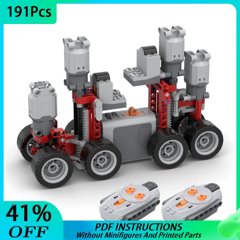 Moc Technical Stair Climber Rc Car Creative Building Blocks Fai Da Te Assemblato Mattoni Costruzione Educativa Natale Kid Toy Gifts