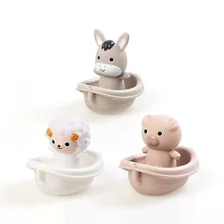 Colorful Rubber Animal Bath Toys Set - 6 Pieces (A set toy C)
