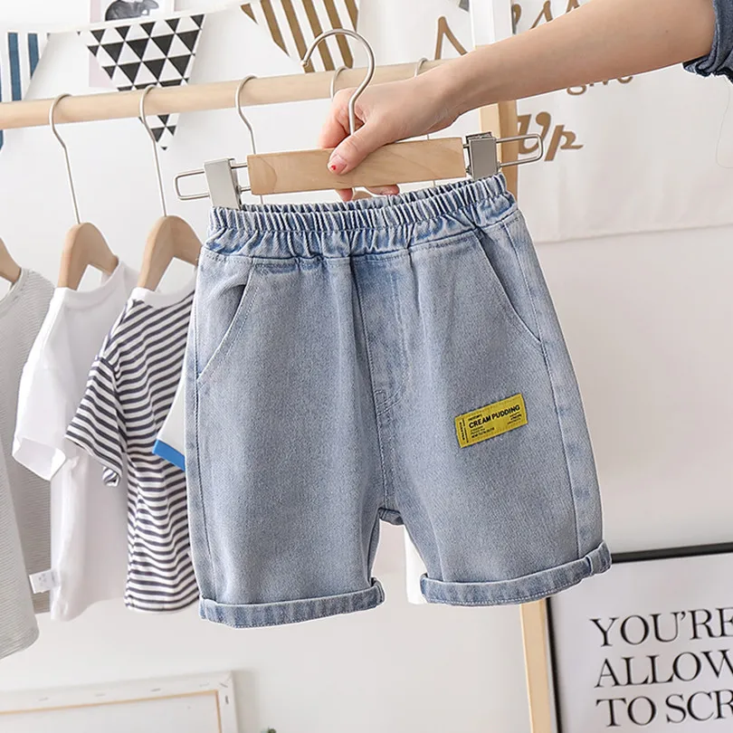 Kids Shorts IENENS Kids Boys Beach Shorts Jeans Children Clothes Pants Denim Clothing Bermuda Infant Toddler Baby Boy Casual Trousers