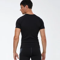 T-shirt de compression élastique pour homme, séchage rapide, sport, athlétique, gym, entraînement, été 5