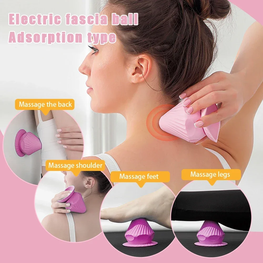 Vibrating Massage Ball Hand Free with Suction Cup Massager Deep Tissue Back  Sore Muscle Relief Recovery Knot Massager - AliExpress 66