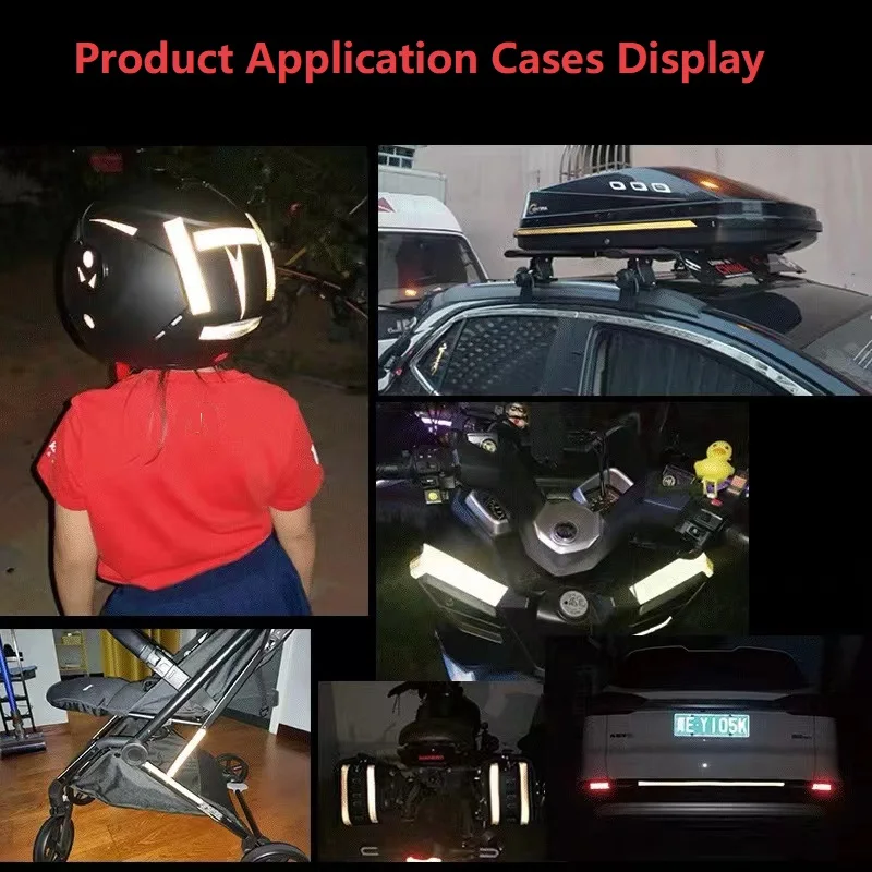Reflective Tape self adhesive tape luminous tape for Cars Motorcycles Electric Vehicles Wallpaper Anti-collision Warning Waterproof