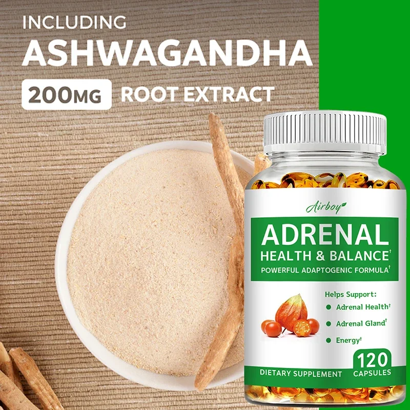 Adrenal Support Supplement Releases Adrenal Fatigue Cortisol Manager Relaxes Stress and Anxiety Boosts Mood