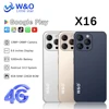 W&O X16 4G Smartphone Android 14 8GB RAM 128GB ROM Mobile phone 6.6 Inch HD Dual SIM 5200mAh Battrey 13+26MP Camera Cell Phone 1