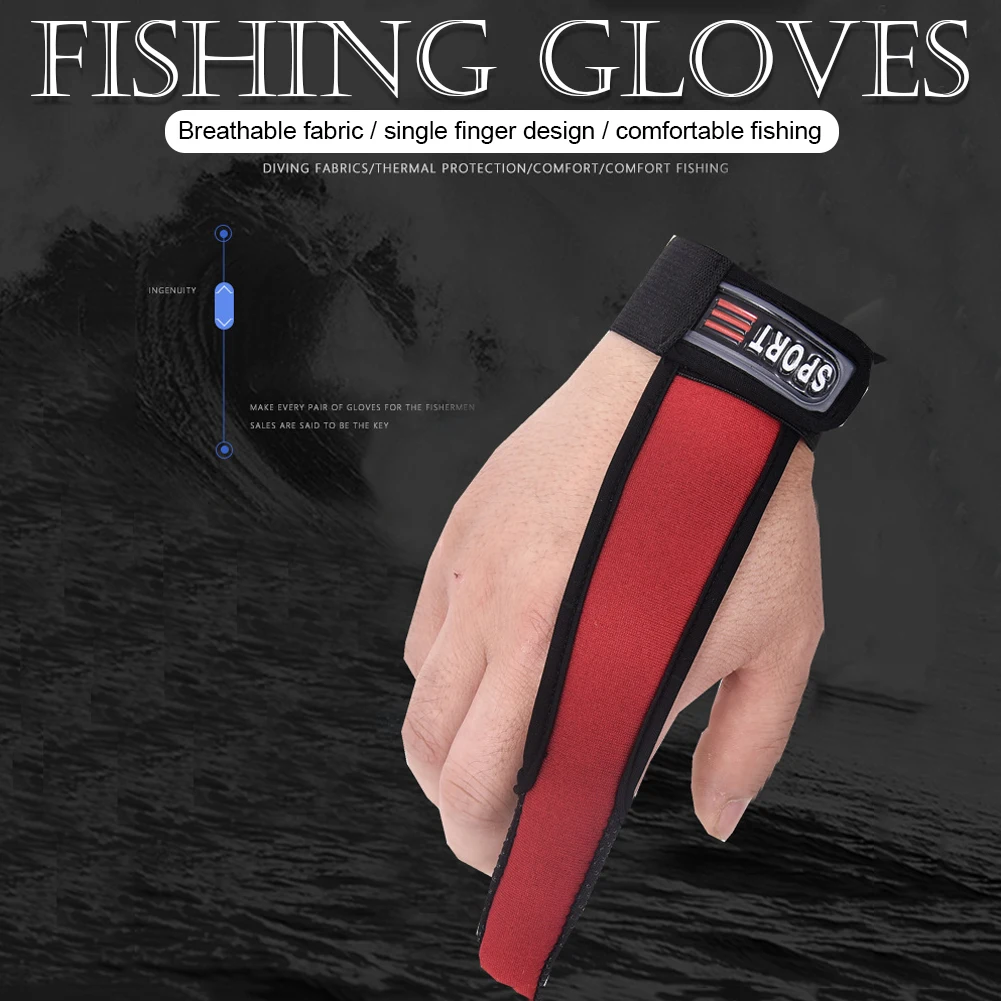 Outdoor Fishing Gloves One Finger Non-Slip