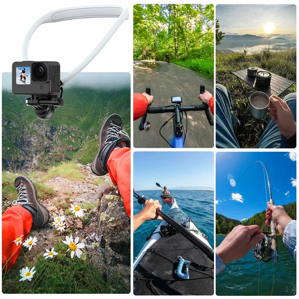 Magnetic Neck Mount for Action Cameras Hands Free Video