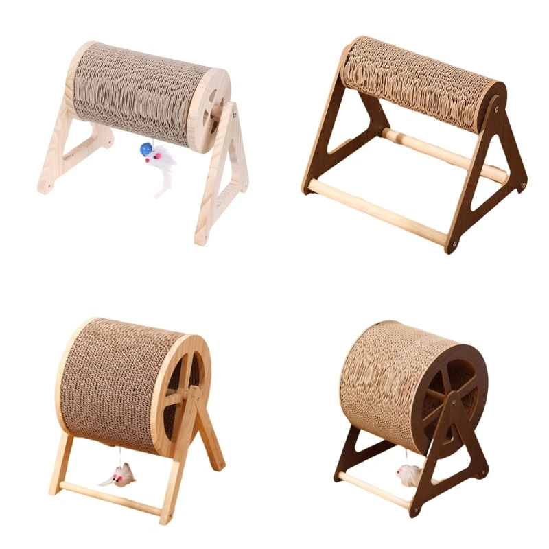 

Игрушка для царапин на доске для кошек с подвесной игрушкой, забавные когти, шлифовка гофрированной бумаги, износостойкие гнездо