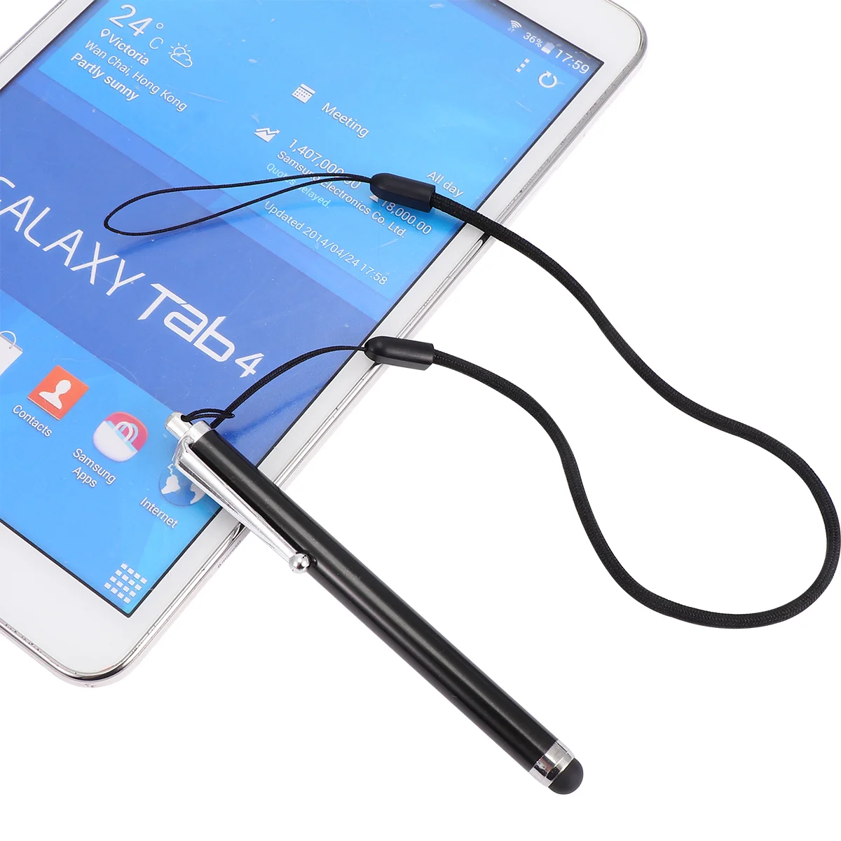 

5 Pcs Silicone Capacitive Stylus Sensitivity with Anti-lost Lanyard Touch Screen