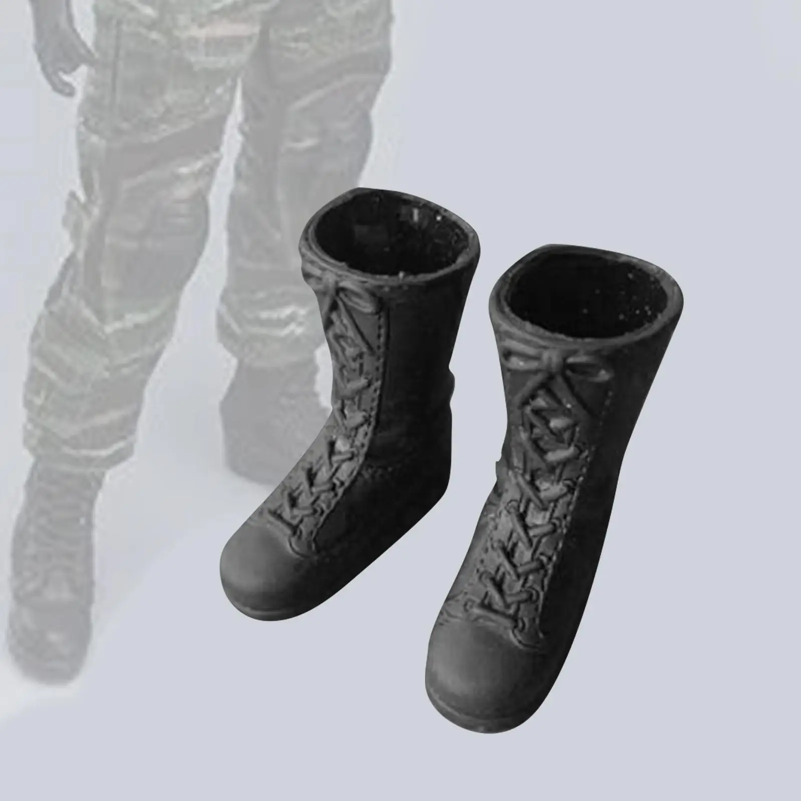 1:6 Scale Women`s Boots Shoes Female Figure Boots Costume, Cosplay Retro Fashion for 12`` inch Female Soldier Action Figures