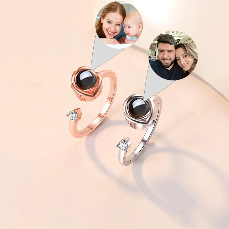 Tanio Spersonalizowany pierścień projekcyjny dla kobiet - biżuteri… sklep