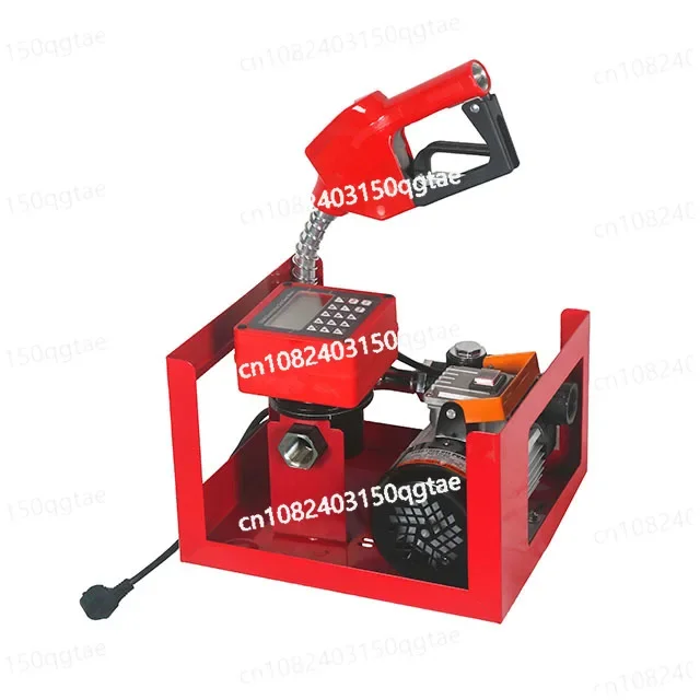 

12 V DC 220V Transfer Fuel Pump with Flow Meter and Nozzle for Mobile Refueling