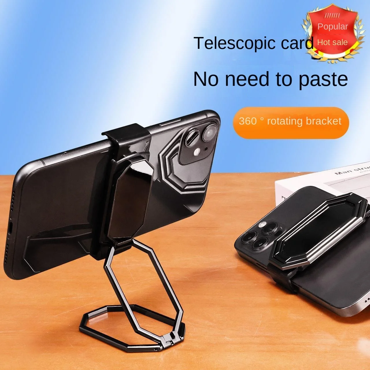 

Universal Ultra-thin Fold Lift Back-Mounted Mobile Phone Ring Bracket Metal Desktop Desk Magnetic Stand Holder for samsung s22