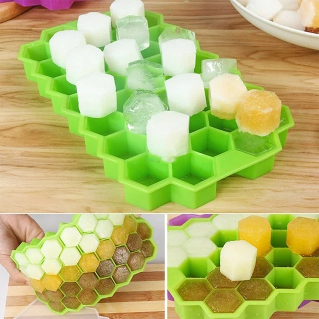  Ice Cube Tray, 3 Pack Silicone Ice Tray Easy-Release Flexible  15 Ice Cube Molds, Stackable Ice Trays for Freezer, Ice Cube Size 1.2 IN  for Cocktail, Whiskey, Juice, Baby Food, BPA