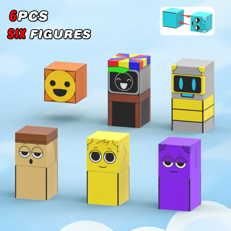 Magnetic Building Blocks Magnetic Assembly Toy Magnetic Alphabet Toys Sprunki Figures Magnetic Blocks Set Build Mine Magnet World Frozen Edition Sensory Toys Princess Castle Birthday Easter Gifts