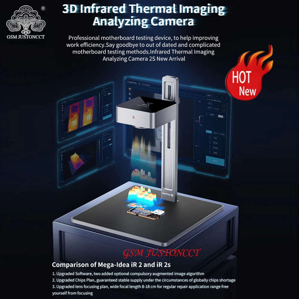 

Qianli MEGA-IDEA Super IR Cam 2S 3D PCB, Быстрая диагностика, материнская плата, инфракрасная тепловизор, Анализирующая камера