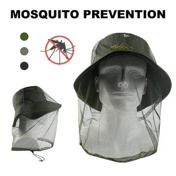 Filet de protection faciale Ultra Large et Long, 1 pièce, maille à trous Extra fins, doux et Durable, moustiquaire Premium, filet de protection faciale contre les insectes, casquette de Camping 1