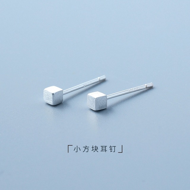 Minimalism Mini S925 Silver Earrings Gold Plated Stud Earring Star Moon Korea Women Earrings 2022 Cute Trend For Teens