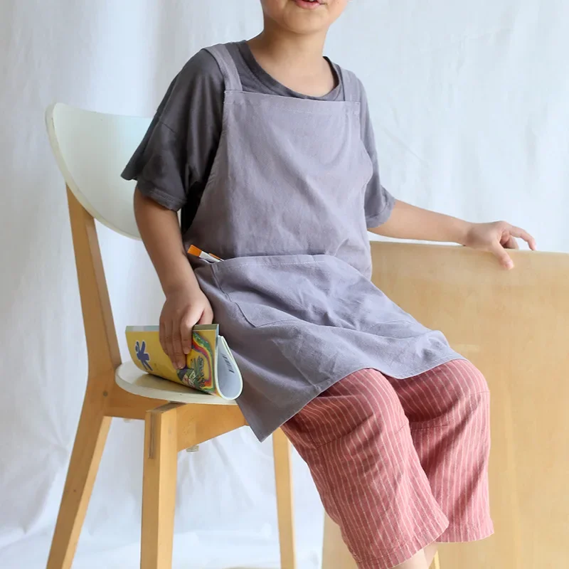 Thinp Grembiule da pittura per bambini, impermeabile, per bambini