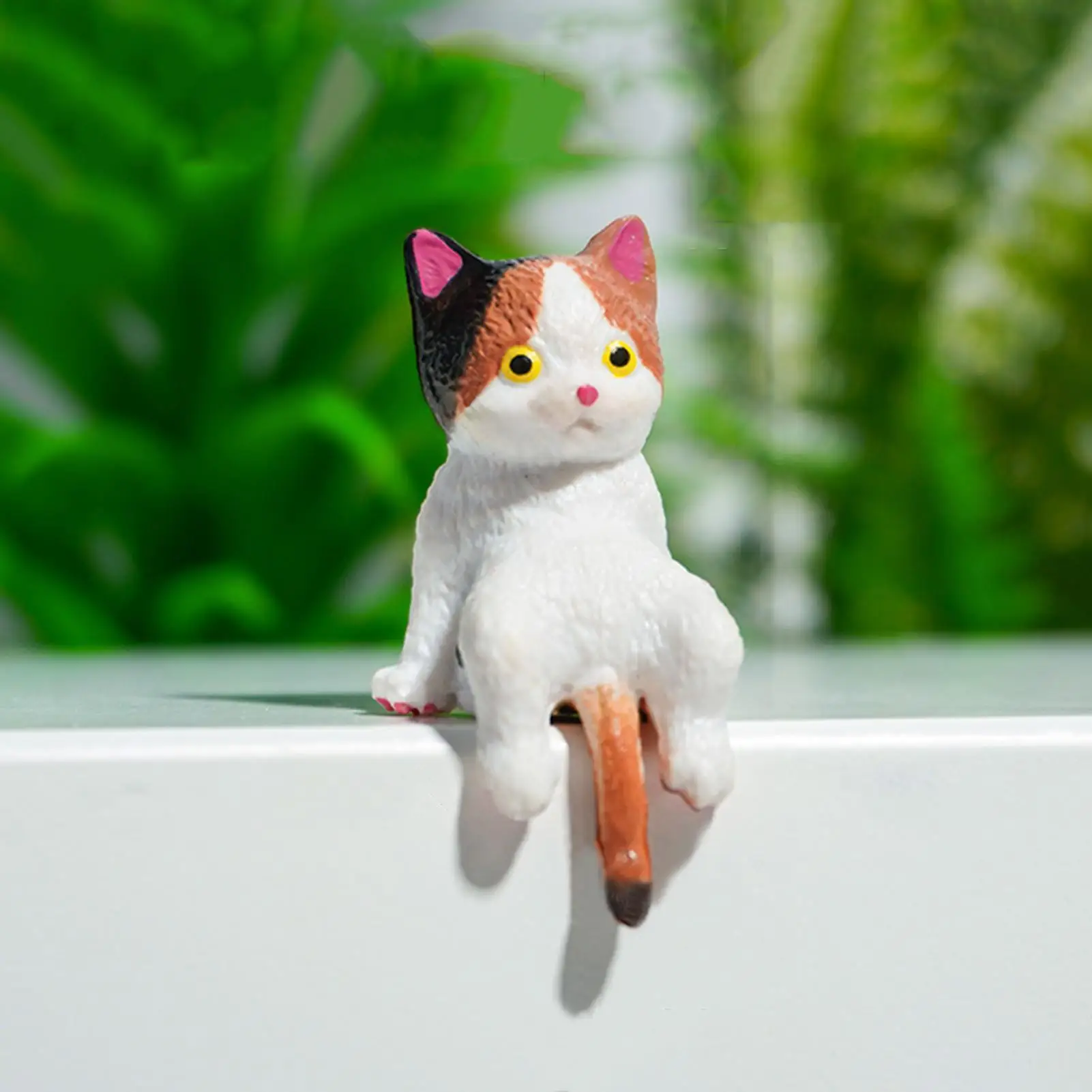10-teiliges Mini-Katzenfiguren-Set, niedliche Kätzchenfiguren, Dekorationen für Büro, Schreibtisch, Computer, Auto-Armaturenbrett, Kunstharz-Ornamente, Geschenke – Detail 4