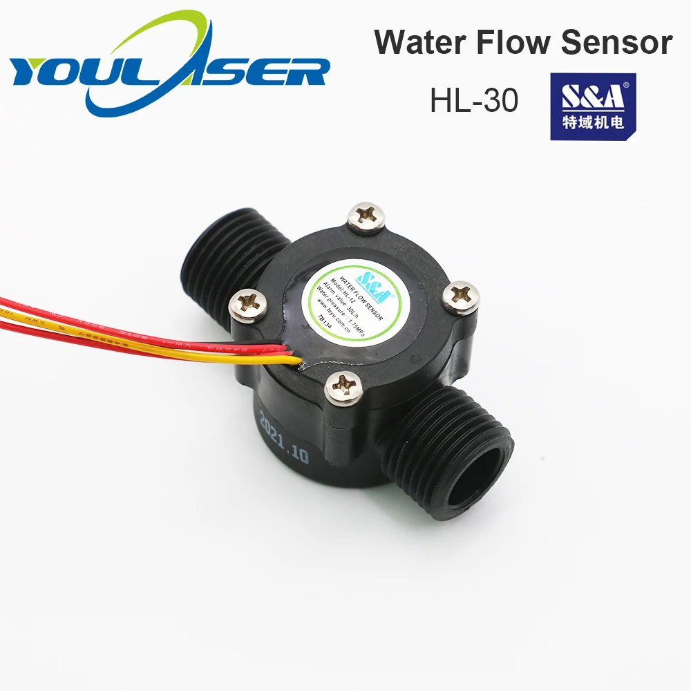 Water Flow Switch Sensor Hl30 For S&a Chiller For Co2 Laser Engraving