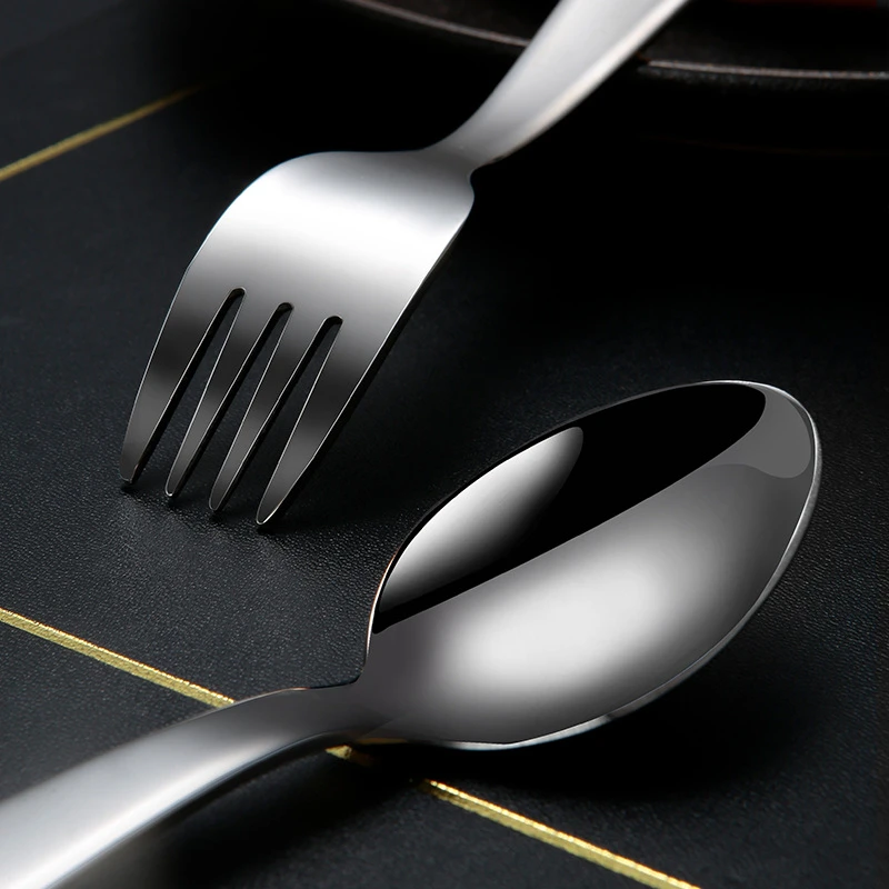 304 Stainless Steel Cutlery Set For Children Western-style Cute Kid Knives Forks Spoons Dinnerware Set Utensils for kitchen