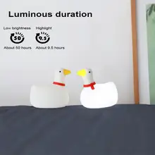 

Swing Goose Desk Lamp USB Charging Night Lamp Silicone Eye Protection Light Bedside Light Desktop Animal Ornaments Home Tools