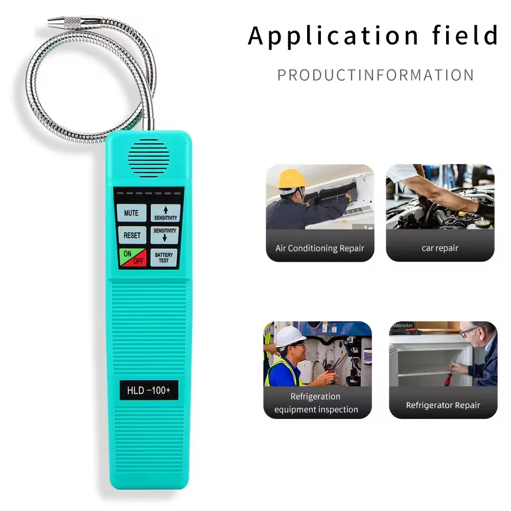 HLD-100+ Gas Detector Leak Monitor Halogen Leakage Detector