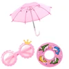 Doll Clothes Sandal Glasses Swimming Suit Set For 18Inch American Doll&43Cm Born Baby Doll Accessories,Our Generation Girl's Toy 3