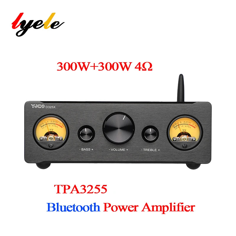 

TPA3255 Bluetooth усилитель мощности VU измерительный усилитель 2,0 стерео Hi-Fi усилитель APTX-LL домашний усилитель звука 300Wx2