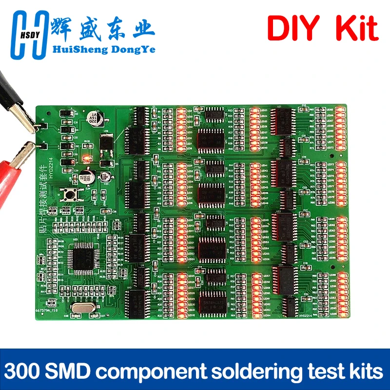 SMD component soldering test kits 300 practice board PCB soldering