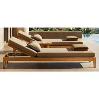 Hotel Modern Aluminum Outdoor Furniture Villa Garden Sofa Set Durable Patio Furniture Set Resort Luxury  Outdoor Garden Use 5