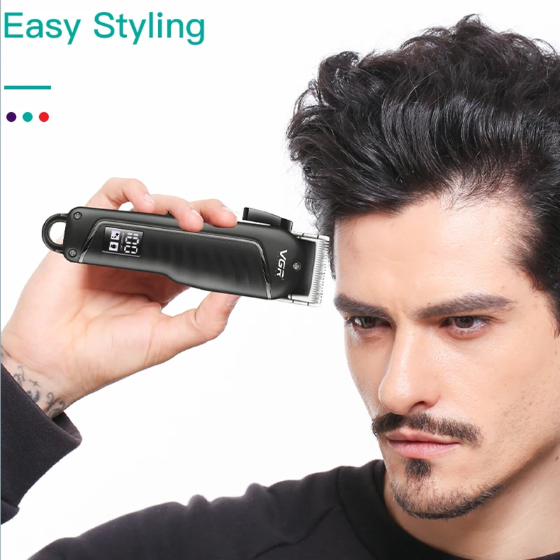 LED Display T Hair Trimmer USB Charge Adjustable IPX7 for Men Beard Steel Electric Facial Cutting Machine Barber Professional_voghion.com