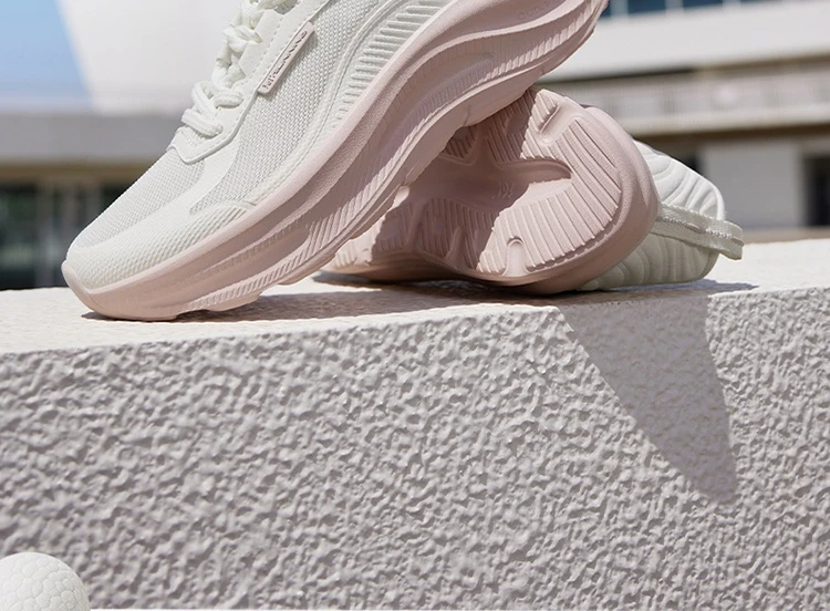 361 Degrees Women's Running Shoes Casual Mesh Anti-slip Lightweight Trendy Thick-sole Rebond Durable Female Sneakers 682532239