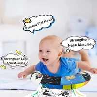 Baby Tummy Time Pillow Toy Baby Lying Pillow for Babies High Contrast Newborn Head Support Pillows Nursing Infant Crawling Train 2