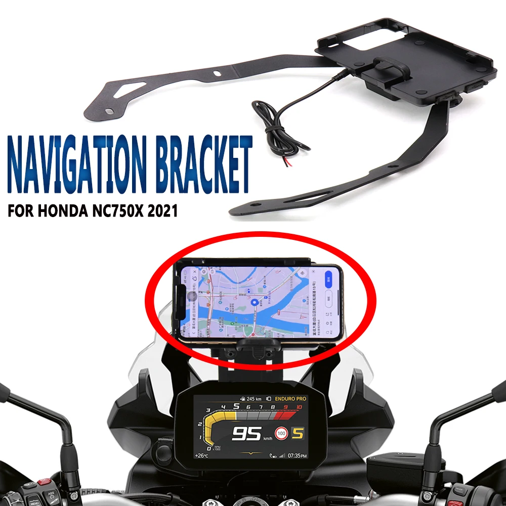 2021NC750XMotorcyclePhoneGPSMountWirelessChargingWindshield