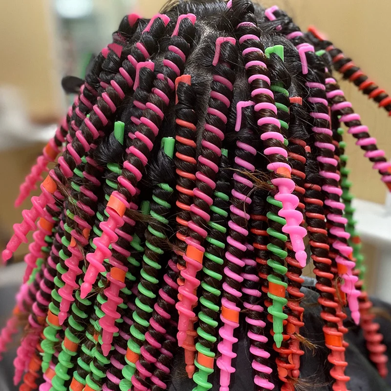 Plastic LongStyling Barber SalonTool Hairdressing Spiral Hair Perm Rod wave formers hair roller hairroot volume clip A Packet For Hair Styling Tool Hair Curling Tools