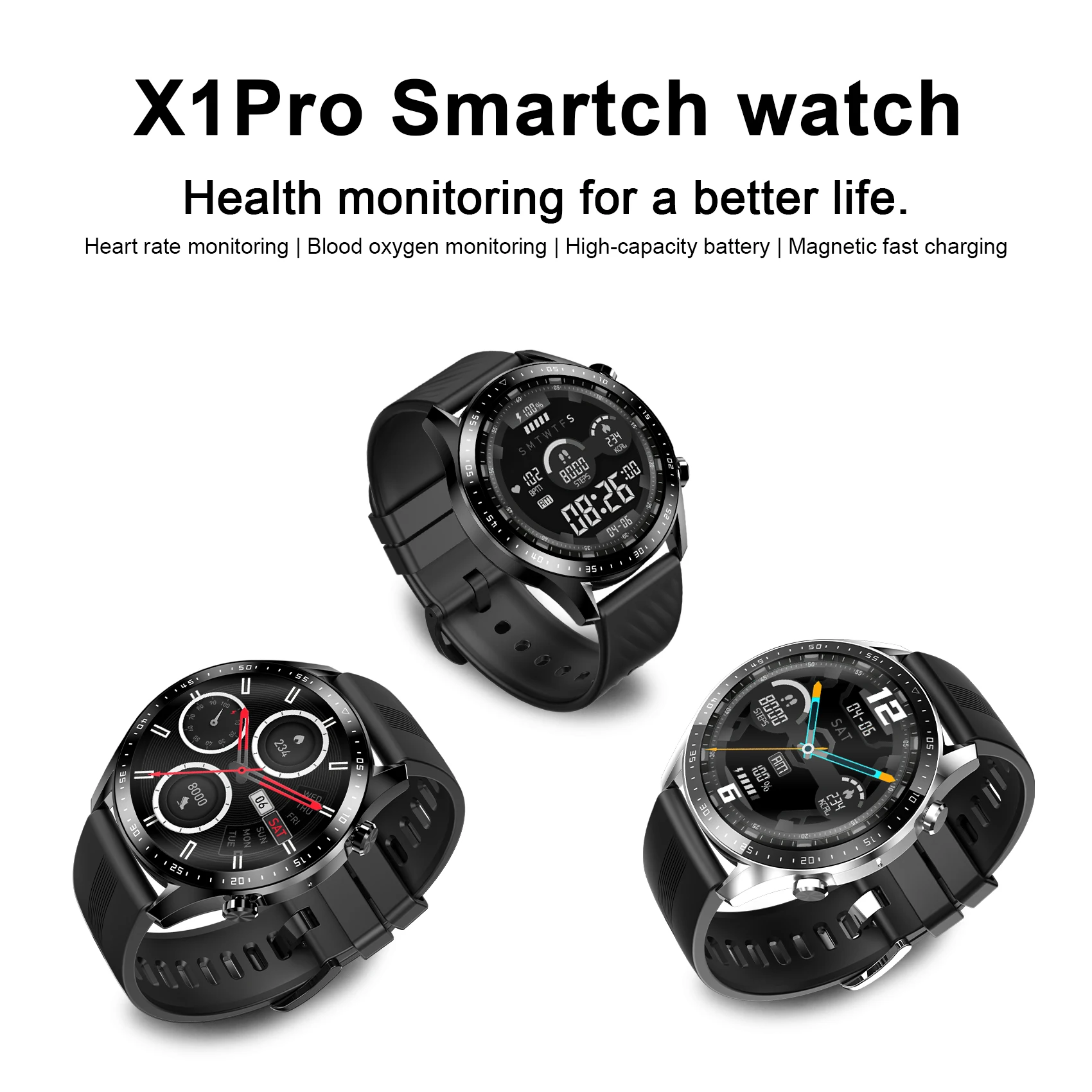 Blackview X1Pro Ʈġ,   ȭ ɱ, Ǯ ġ HD ũ, IP68 , Ȱ , ɹڼ , 1.39 ġ