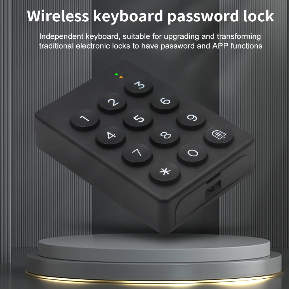 TTLOCK Wireless Keypad Wire-Free For TTlock TThotel Smart Lock Invisible Locks without Password Pin Code Access Control system access control keypad wireless numeric keypad