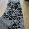 New Retro Southpole Jeans Skull Watermark Loose Jeans Men's and Women's Y2K Harajuku Gothic Hip Hop Skateboard Pants Street Wear 6